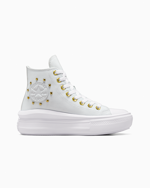 Chuck Taylor All Star Move Star Studded High Tops Right Side Profile