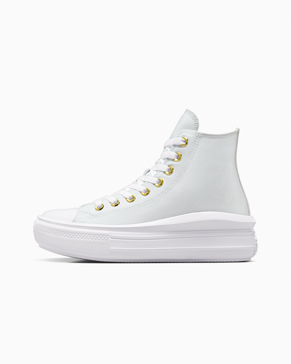 Chuck Taylor All Star Move Star Studded High Tops Left Side Profile