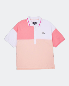 Colour-Blocked Relaxed Polo