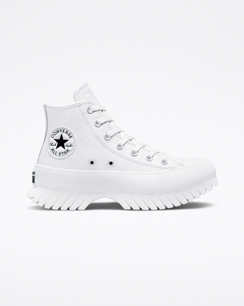 Converse Chuck Taylor All Star Lugged 2.0 Leather White High Top ...